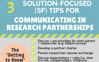 Solution-Focused Tips for Communicating in Research Partnership