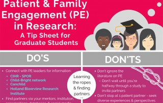 Patient & Family Engagement in Research: A Tip Sheet for Graduate Students