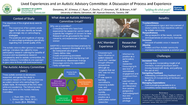 Lived Experiences and an Autistic Advisory Committee