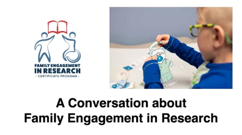 A Conversation about Family Engagement in Research