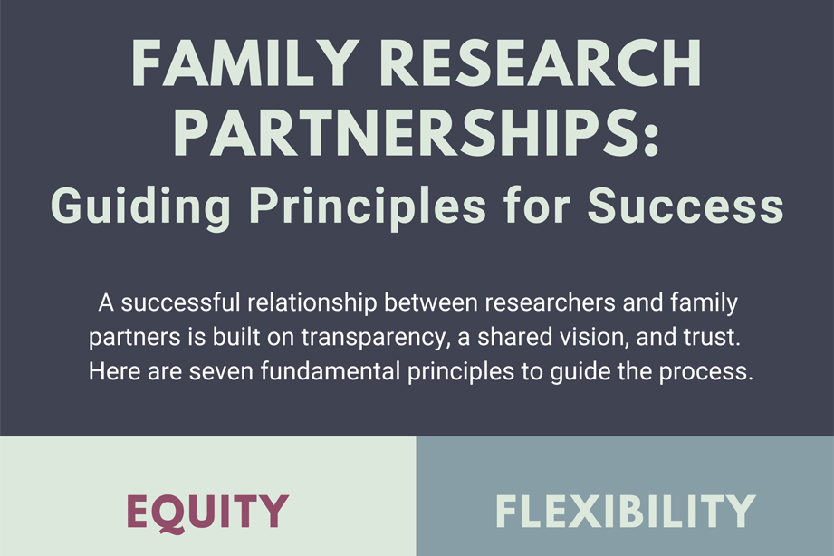 Family Research Partnerships: Guiding Principles for Success