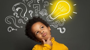 Kid thinking a good idea
