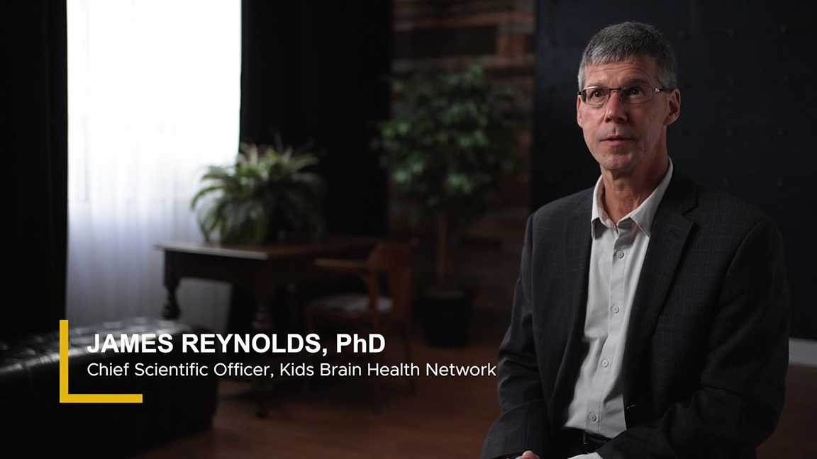 A still image of Dr. James Reynolds, from a YouTube video