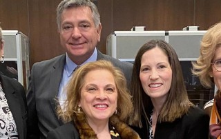 Nicola Lewis meets with Members of Parliament Charles Sousa and Lena Metlege Diab, accompanied by Dr. Andrea Cross and Connie Putterman from KBHN’s Family Engagement in Research (FER) program.