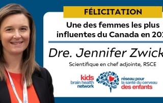 La Dre Jennifer Zwicker a été nommée parmi les cent femmes les plus influentes du Canada en 2023.