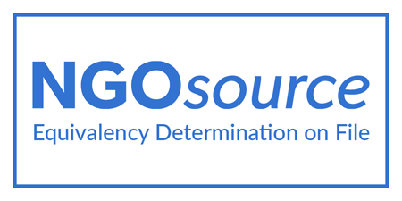Equivalency Determination (ED) on File certified by NGOsource