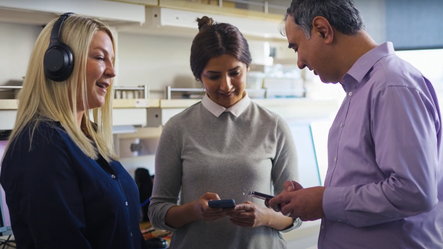 Dr. Elina Birmingham, PhD candidate Behnaz Bahmei and Dr. Siamak Arzanpour