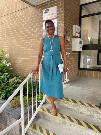 Sheila at the Scarborough Centre for Healthy Communities