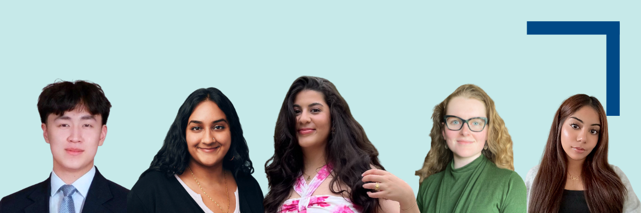 Banner with images of summer students